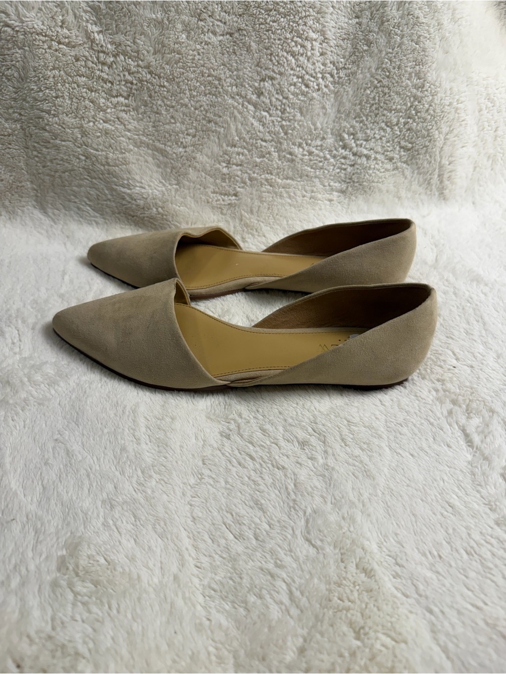 J. Crew Taupe Pointed D'Orsay Flats 7